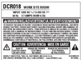 DEWALT DCR018 - GARANTIE DE REMBOURSEMENT DE 90 JOURS - 1