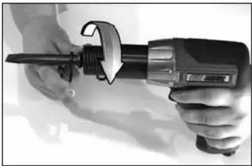 Campbell Hausfeld XT101000 - Chisel Bit Installation: - 1