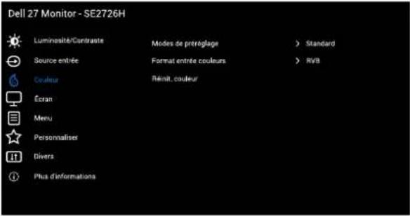 DELL SE2726H - Accéder au menu OSD - 6