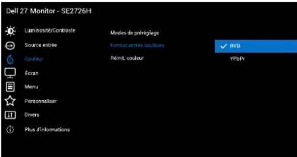 DELL SE2726H - Accéder au menu OSD - 8