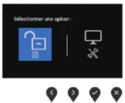 DELL SE2726H - Pour déverrouiller les boutons - 1