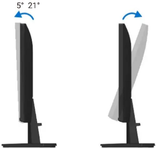 DELL SE2726H - Utiliser l'inclinaison - 1