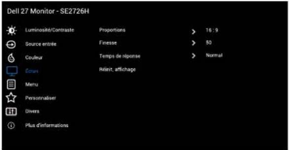DELL SE2726H - Accéder au menu OSD - 10