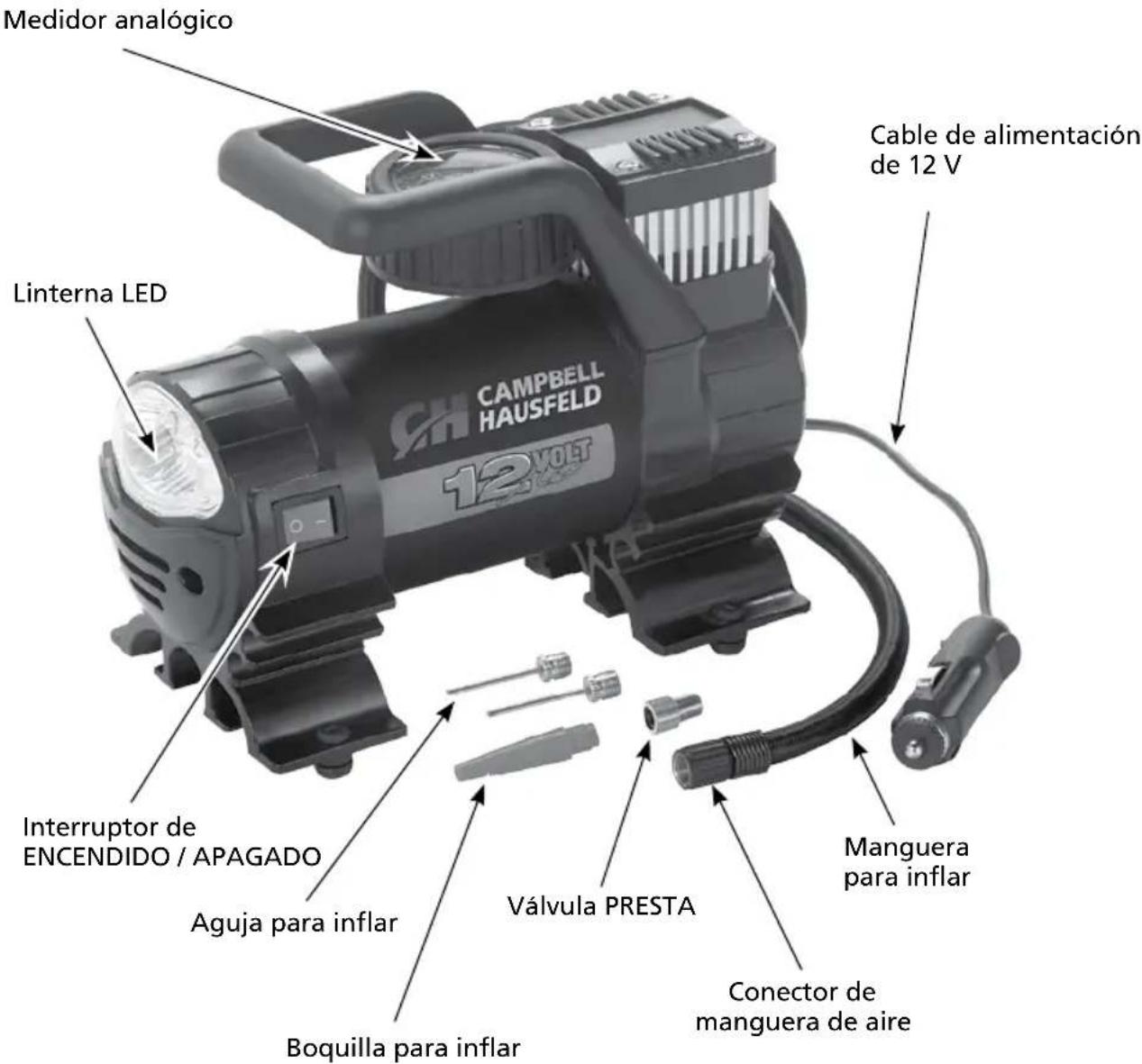 Campbell Hausfeld AF010400 - CONOZCA SU UNIDAD - 1