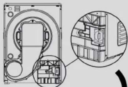 CANDY CSO EH10N2TBEB-S - Fitting the drain hose - 2