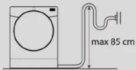 CANDY CSO EH10N2TBEB-S - Fitting the drain hose - 1
