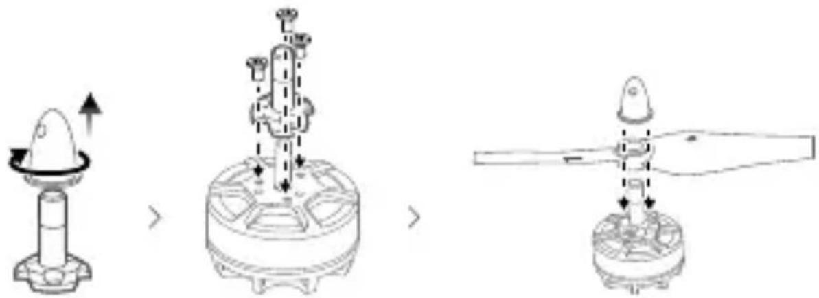 DJI Snail - Zusammenbauen der Propeller - 2