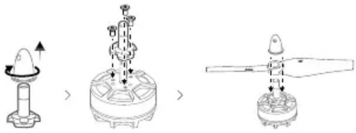 DJI Snail - Assembling the Propellers - 3