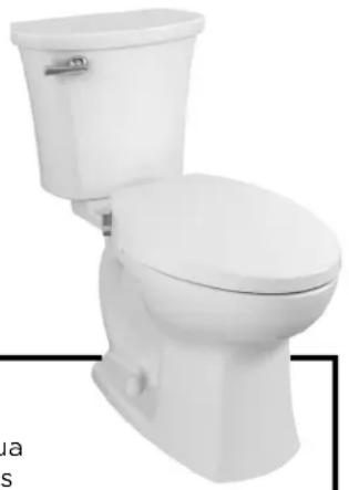 American Standard Aquawash 5900A05G.020 - Siège de bidet AquaWash ^MD 2.0 SpaLet ^MD et combinaison de toilette allongée à hauteur de chaise Edgemere ^MD - 1