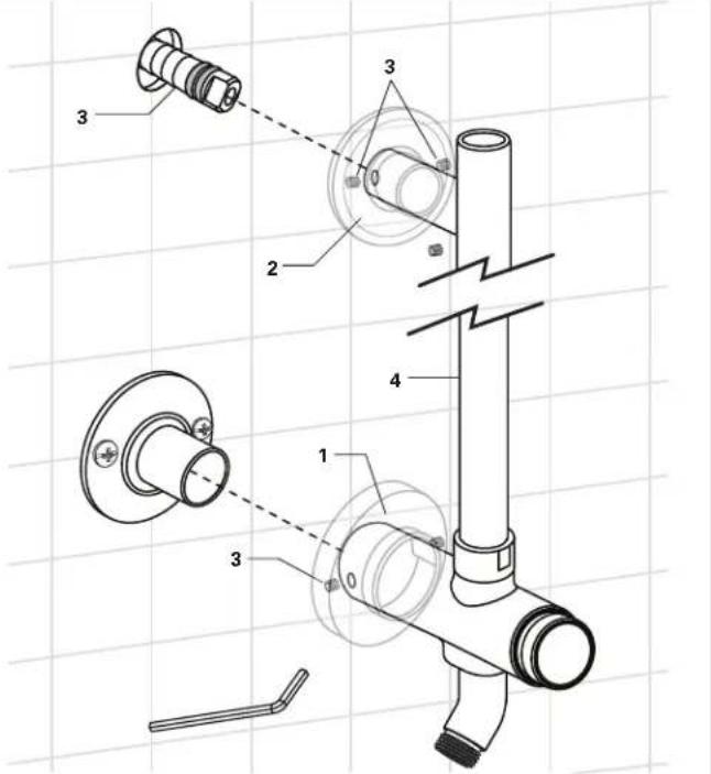 American Standard Spectra 1031332780 - REMOVE THE SHOWER BAR FROM THE WALL - 1