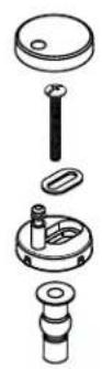 American Standard Cadet 252AA899.020 - TOP MOUNT - 1