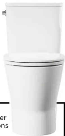 American Standard Cadet 252AA899.020 - Chair Height Skirted Toilet with Seat - 1