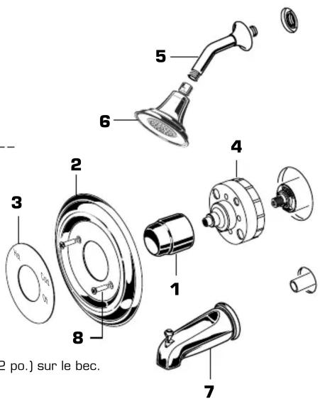 American Standard Hampton T215730.002 - INSTALL TRIM - 1
