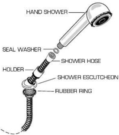 American Standard Colony Soft T975500.002 - INSTALL HAND SHOWER - 2