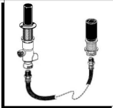 American Standard Colony Soft T975500.002 - DIVERTER & PERSONAL SHOWER ROUGH VALVE KIT - 1
