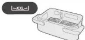 PHILIPS NA565 - Utilizzo del divisore del recipiente - 20