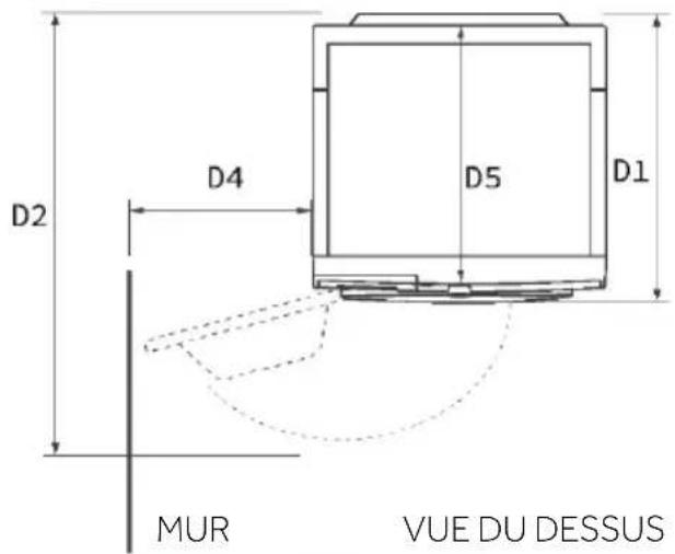 HOOVER HLP 610BL10UH-11 - Dimensions du produit - 1