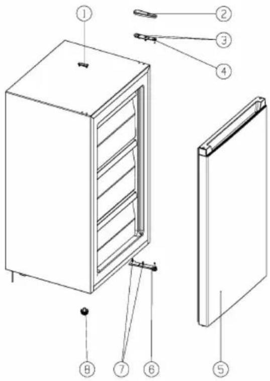 HISENSE MUZ4859E - Invertendo a porta - 2