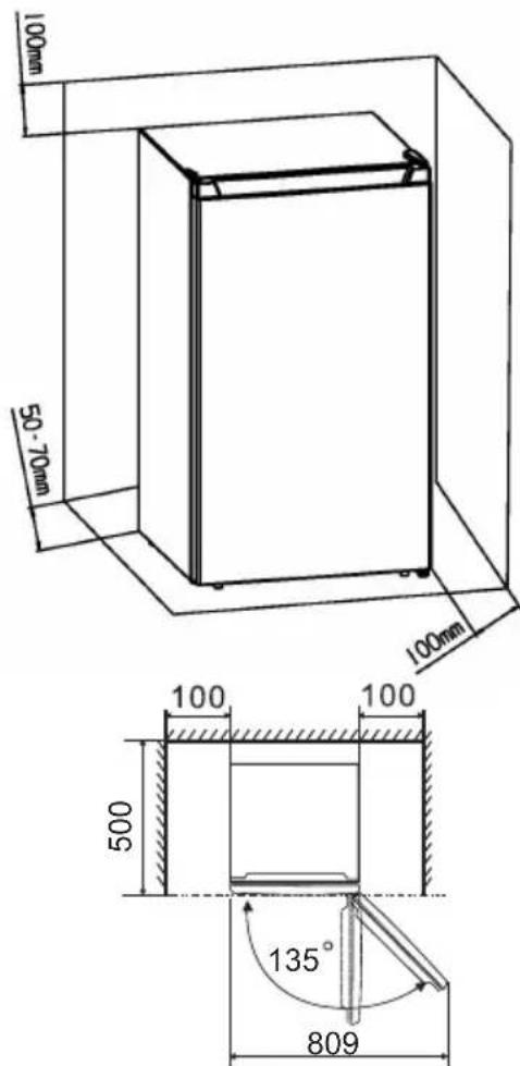 HISENSE MUZ4859E - Ventilação do aparelho - 2