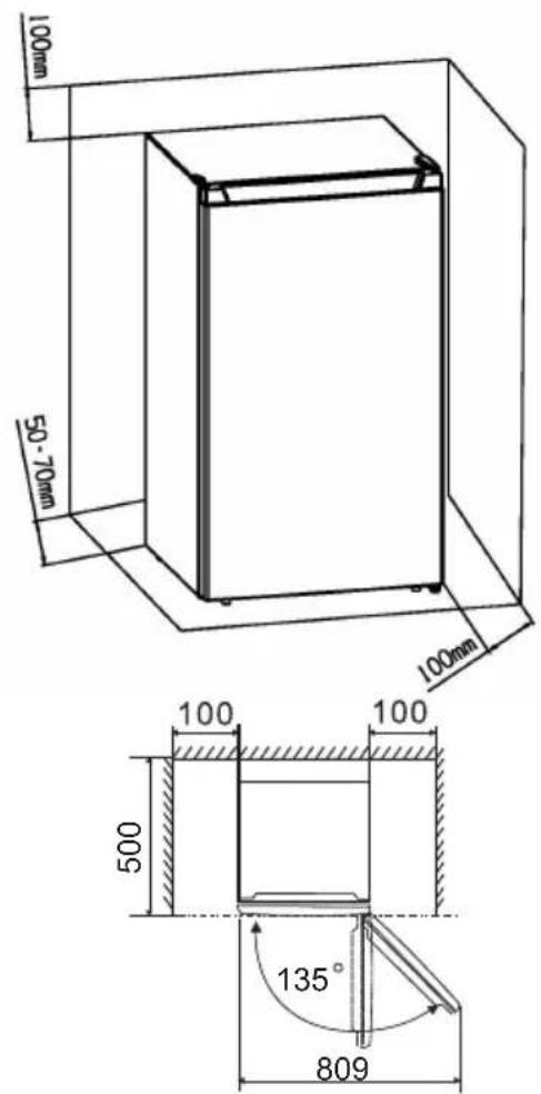 HISENSE MUZ4859E - Ventilatie van het apparaat - 2
