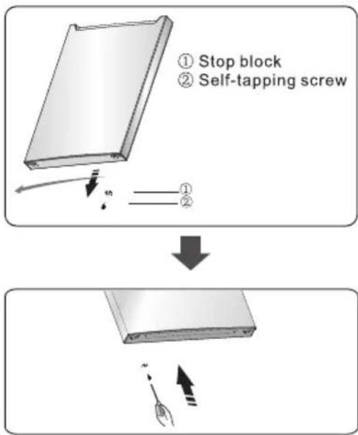 HISENSE MTM5520BE - Reversing the door - 14
