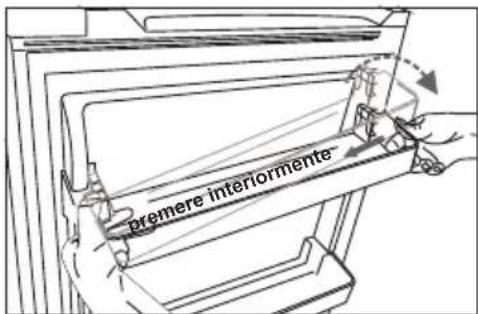 HISENSE MTM5520BE - Rimuovere e installare il ripiano della porta - 2