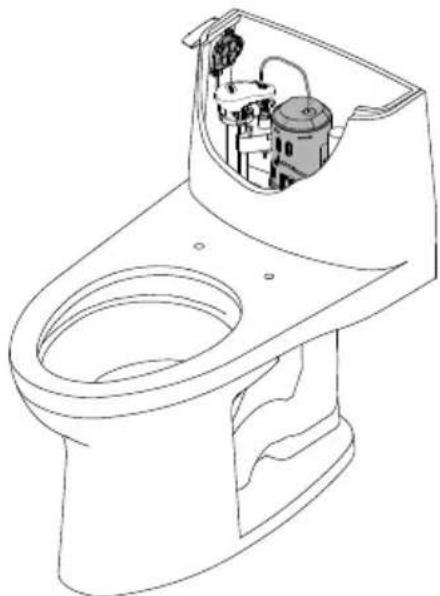 TOTO MS854114SG - Replacing the Flush Valve (CST604CUFG & CST814CUFG Models) - 1