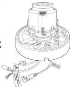 Hanwha Vision QNV-6032R1 - Connexion du câble d'alarme et du câble d'alimentation - 3