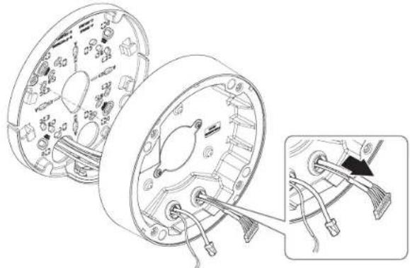 Hanwha Vision XND-8081RF - [Installation du câble LAN] (IP66) - 4