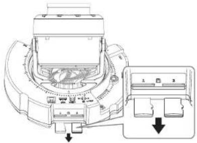 Hanwha Vision XND-8081RF - Retrait d'une carte mémoire Micro SD - 1