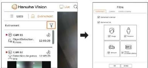 Hanwha Vision PRN-1605B2 - Filtre de l'événement - 1
