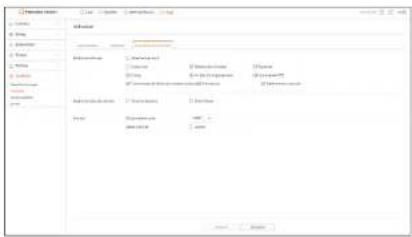 Hanwha Vision PRN-1605B2 - Paramètres de restriction - 1