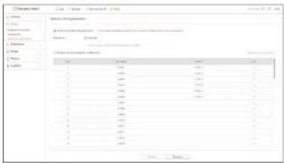 Hanwha Vision PRN-1605B2 - Options d'enregistrement - 1