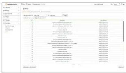 Hanwha Vision PRN-1605B2 - Vérification du journal du système - 1