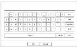 Hanwha Vision PRN-1605B2 - UTILISATION DU CLAVIER VIRTUEL - 1