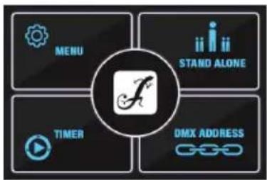 Cameo INSTANT HAZE 1500 T G2 - PANTALLA PRINCIPAL (SIN SEÑAL DMX) - 1