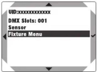 Cameo G4 TW - MENU DES APPAREILS (Fixture Menu) : - 1