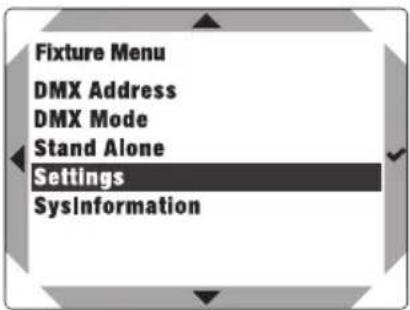 Cameo G4 TW - PARAMÈTRES DU SYSTÈME (Settings) - 1