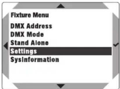 Cameo G4 TW - SYSTEMEINSTELLUNGEN (Settings) - 1