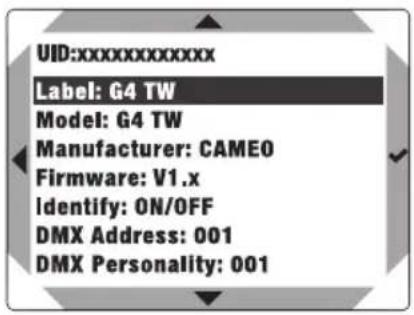 Cameo G4 TW - OPÉRATION PAR CONTRÔLEUR D'UNITÉ CAMEO UNICON (disponible en option) - 7