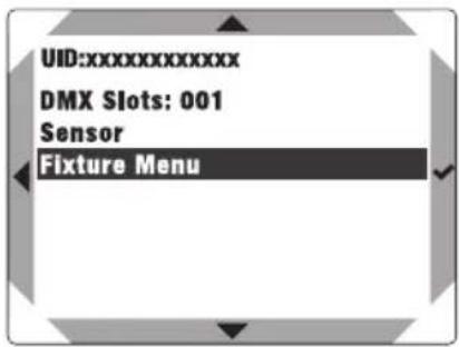 Cameo G4 TW - MENÚ DISPOSITIVO (Fixture Menu): - 1