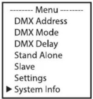 Cameo Root PAR IP - INFORMACIÓN DEL SISTEMA (System Info) - 1