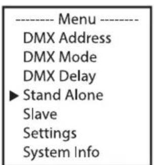 Cameo Root PAR IP - MODO OPERATIVO AUTÓNOMO COLOR PRESET - 1