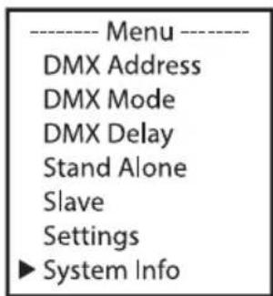 Cameo Root PAR IP - SYSTEM INFORMATION (System Info) - 1
