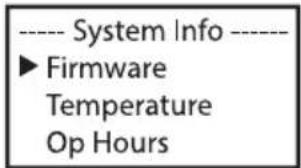 Cameo Root PAR IP - INFORMATIONS SYSTÈME (System Info) - 2