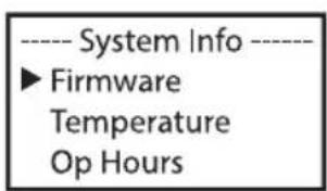 Cameo Root PAR IP - INFORMAZIONI DI SERVIZIO (System Info) - 2