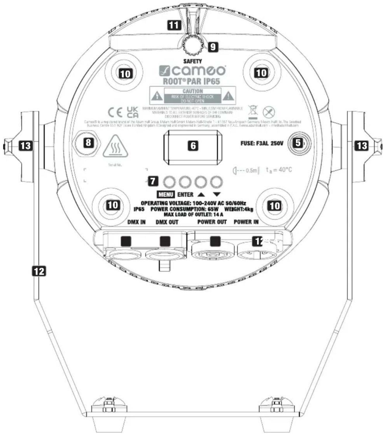 Cameo Root PAR IP - FEATURES: - 1