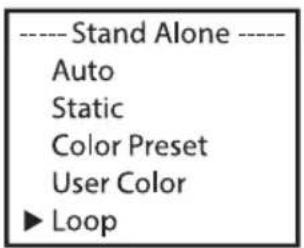 Cameo Root PAR IP - TRYB PRACY LOOP STAND-ALONE - 2