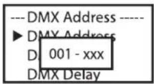 Cameo Root PAR IP - DMX-STARTADRESSE EINSTELLEN (DMX Address) - 2