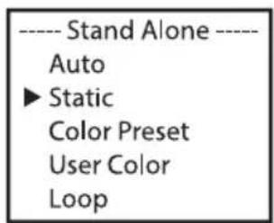 Cameo Root PAR IP - MODO OPERATIVO AUTÓNOMO STATIC - 2